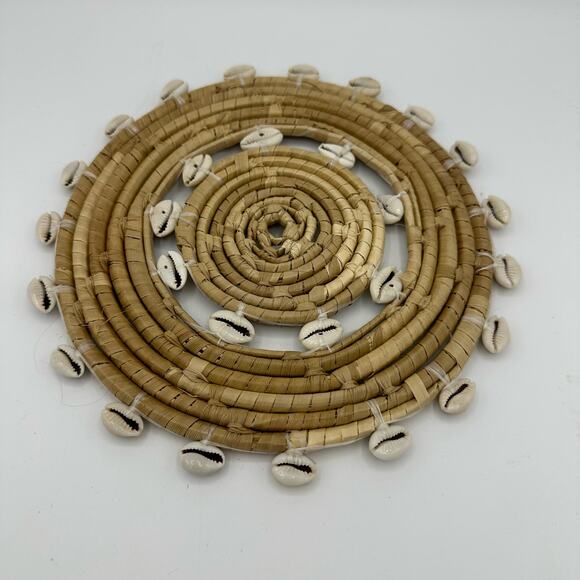 Cowrie Shell Trivet 8.5 inch - Picture 2 of 6